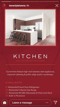 Beverly Kelowna | Kitchen Specs