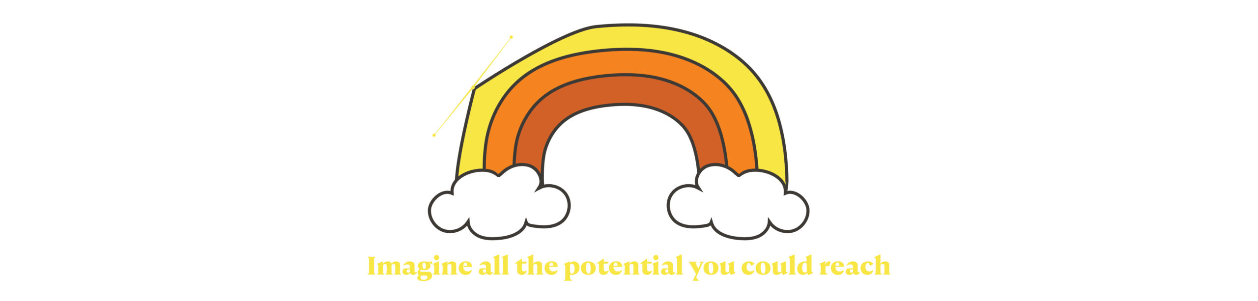 Services | "Imagine All The Potential You Could Reach" | Custom Illustration of Rainbow with Anchor Point