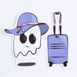 Ghost Suitcase Sticker