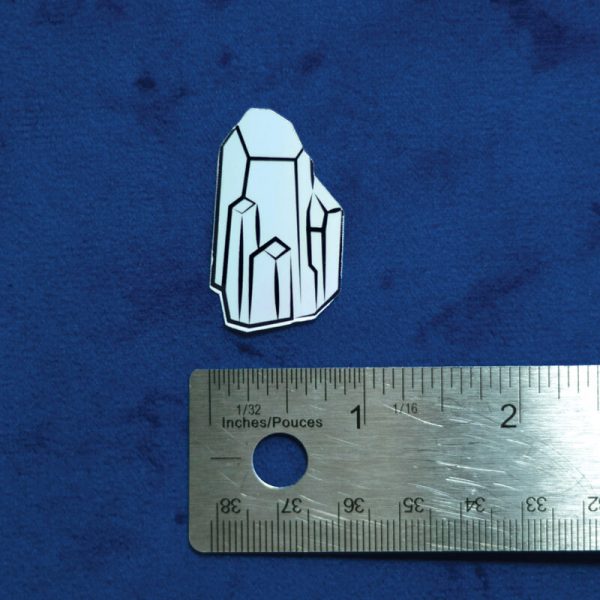 Holo Crystal Sticker (Holographic) | Horizontal Measurement | Ash Robertson Design
